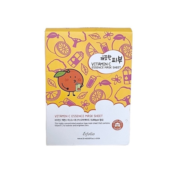 Esfolio Vitamin C Essence Face Mask Sheet Moisturizing Facial Treatment - Picture 12 of 12